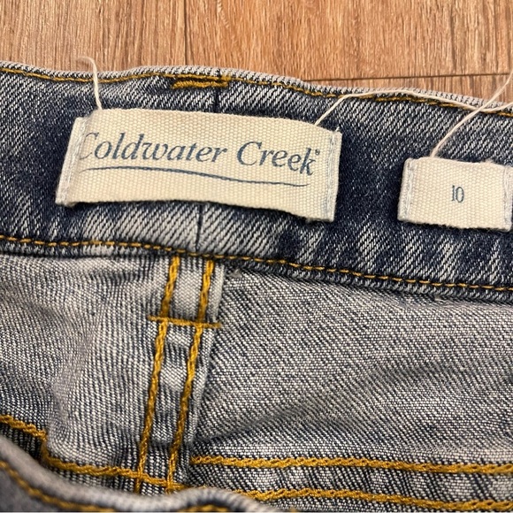 Coldwater Creek Women's 10 Wanderlust Boyfriend Jeans Patchwork Artsy Cottage - Picture 3 of 8